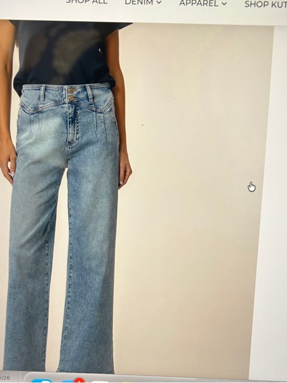ME Makeover Essentials Light Blue Wide-Leg High-Rise Jeans